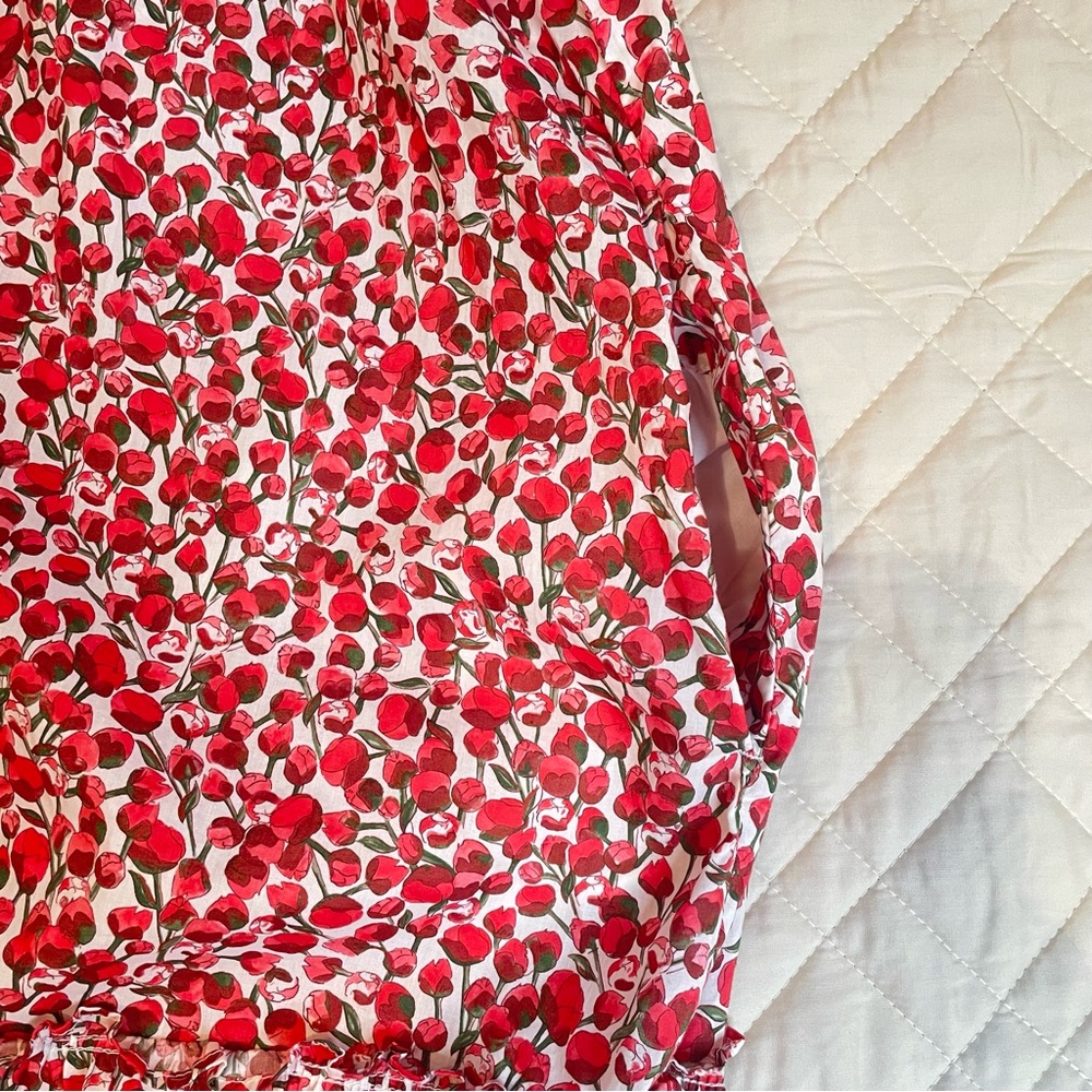 J. Crew Amelia Shirt Dress in Liberty Eliza’s Red Floral Fabric Plus Size 3X - Picture 12 of 15